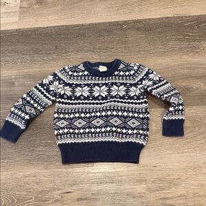 Crewcuts Navy and White Patterned little kid’s Sweater